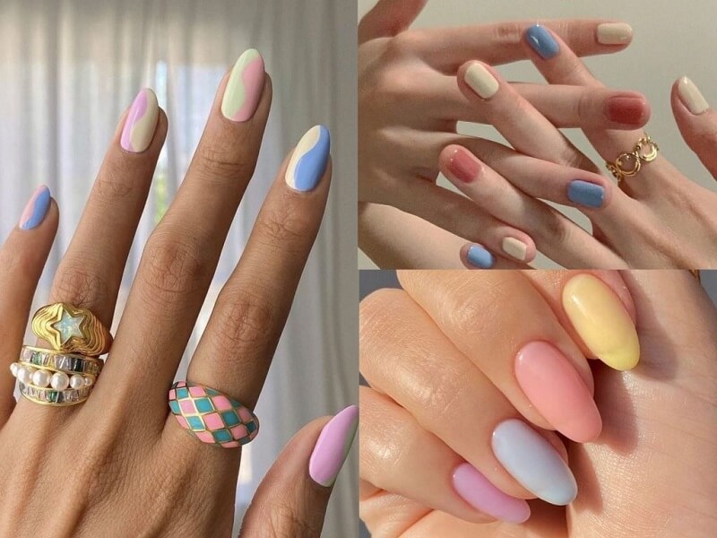 5 mẫu nail màu pastel nhẹ nhàng cho cô gái ngọt ngào  Làm Điệu